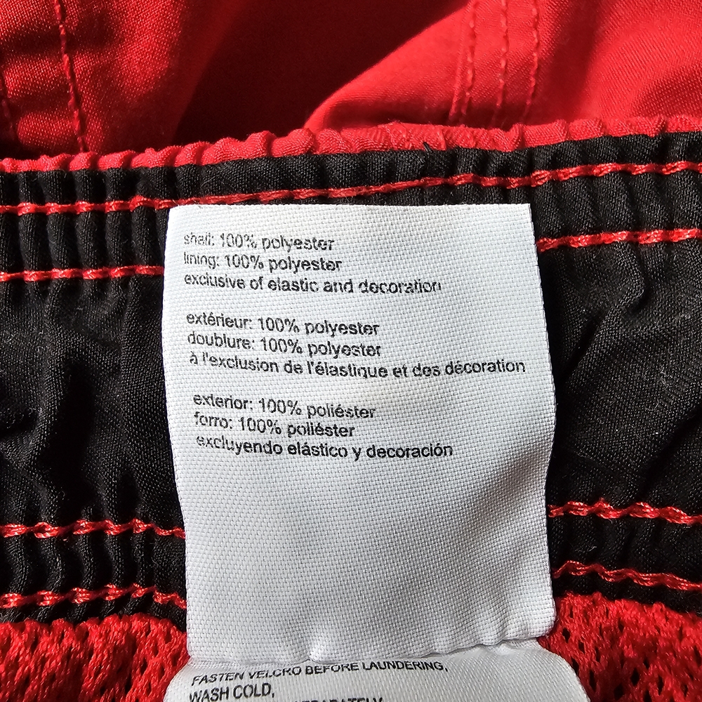 Speedo Red Swimwear with Black Trim - Picture 4 of 5